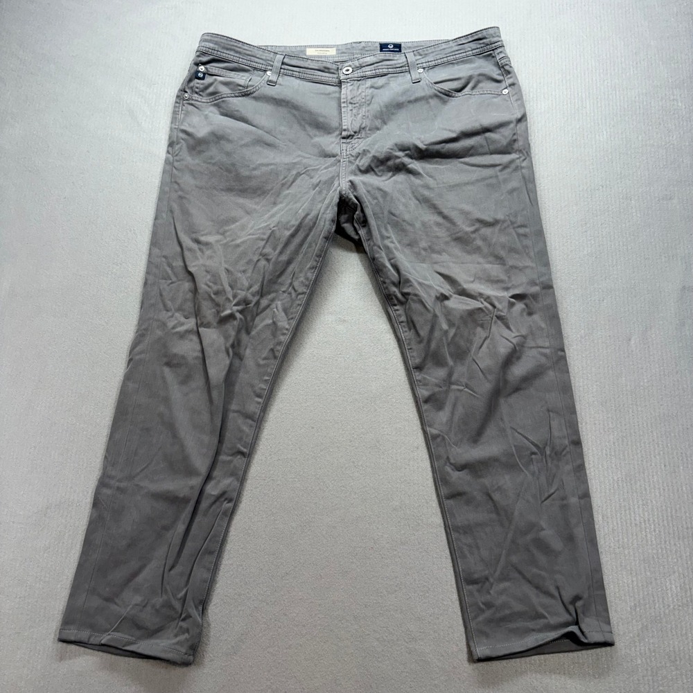 AG Adriano Goldschmied The Graduate Pants Mens 40 Gray Tailored Leg Hemmed 28"